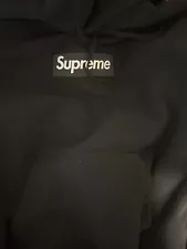 Supreme Box Logo Hoodie Sweatshirt 2023 - Black - Size M - FW23