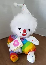 VINTAGE Wind Up Toy Poter Rainbow Clown Musical Movement WORKS 1986 8" NWT Video