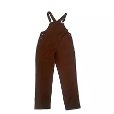 90s brown corduroy overalls large