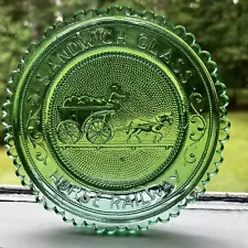 Sandwich Glass Museum Horse Drawn Carriage Cape Cod Railway Pairpoint Cup Plate