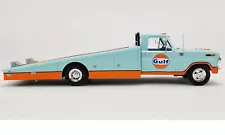 GULF 1970 FORD F-350 RAMP TRUCK 1:18 ACME VINTAGE CAR HAULER GMP A1801413