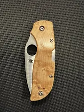 Spyderco C152WDP Chaparral Maple Wood Knife New