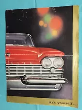 1959 CHRYSLER "SARATOGA-WINDSOR NEW YORKER" Car Dealer Sales Brochure