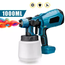 1000ML Cordless Electric Spray Gun High Power Paint Sprayer For Makita Battery