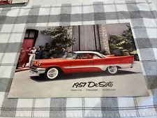 1957 DeSoto ORIGINAL Color Sales Brochure Large Fireflite FireDome FireSweep