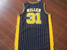 Mens 4 Colors Reggie Miller Throwback Jersey Pacers All Stitched