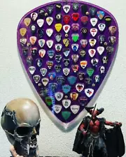 Guitar Pick 88 collection display - Custom Laser cut wall hanging