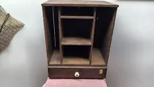 Old primitive one drawer. table cabinet. Cabinet is in good shape.