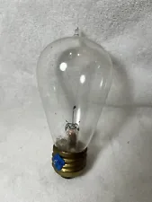 Antique Original Edison 123 Light bulb/lamp bulb with remnants of original label