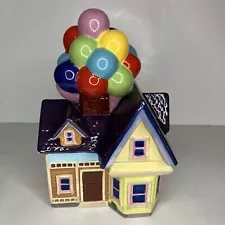 Disney Store Up House Carl And Ellie’s Balloon Home 11" Ceramic Cookie Jar