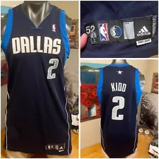 Dallas Mavericks jersey Adidas 52 Long Jason Kidd RARE Alt Away 2007-08 Season