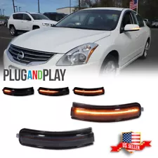 Smoke Sequential Amber LED Side Mirror Signal Lights For 2009-2014 Nissan Maxima (For: 2009 Nissan Maxima)