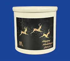 Red Wing Stoneware McDonald's Happy Holidays 2000 Crock #22/300