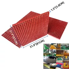 31.9"*31.9" (81cm*81cm) Red Fiberglass FRP Grating Corrosion Resistance