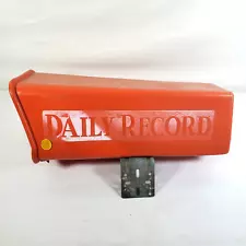 The Daily Record Newspaper Box Plastic Mailbox with Bracket