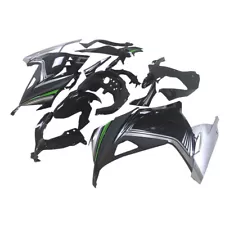 Injection Silver Fairing Kit for 2013-2017 Kawasaki Ninja 300 EX300R Bodywork (For: 2017 Kawasaki Ninja 300)