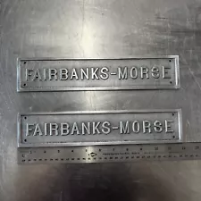 Antique Fairbanks Morse Grain Scale Plaque Vintage Nameplate 12” BIG