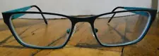 Louis Belgium Pleco 4012-53-17 140 Blue/Gray Titanium Eyeglasses-Designer Frames