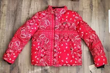 red bandana coat