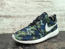 Mens Nike Roshe Run Running Shoes Sz 9 655206 413 Poison Green Palm Trees