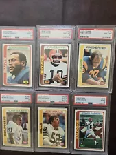 1978 Topps Football PSA 8 9 Six Card Lot Dryer James See Other Items For Sale