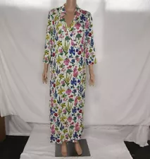 Diane Von Furstenberg Womens Abigail Floral Midi Wrap Dress Size XXL Multicolor