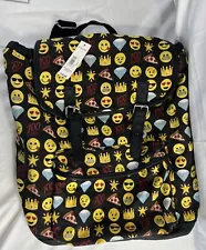 New-Emoji Backpack School 2 Pockets Shoulder Strap 18"-Snaps & Sinch-Child Teen