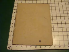 early 2 sheets large blotter paper into book, w clover, photo, writing, as shown