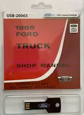 1965 Ford F100 F250 F350 Bus Medium Heavy Truck Shop Service Repair Manual (USB) (For: 1965 Ford F-350)