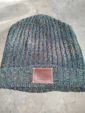 Love Your Melon Cuffed Hat Brown/Blue Winter Hat