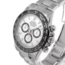 Rolex Daytona "White Panda" NOS 40mm Steel White Dial & Black Bezel 116500