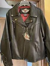 womens harley davidson leather motorcycle jacket