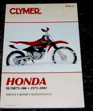 1989 1990 1991 1992 Clymer Honda XR100R Dirt Bike Service Repair Manual M312-12