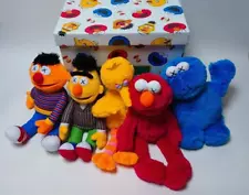 KAWS x Uniqlo Sesame Street plush Doll complete set Used no box