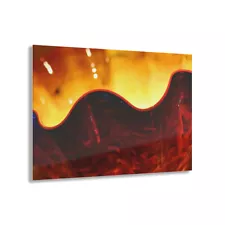 Acrylic Photo Print - Great Glossy Curves - Abstract Chihuly Glass