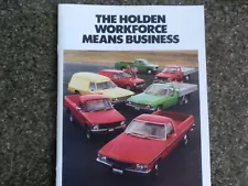 HOLDEN WB UTE AND PANEL VAN BROCHURE