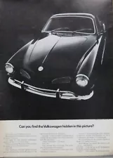 VW Karmann Ghia Print Ad; Can you find...