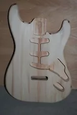 Lombardy Poplar Strat Style Guitar Body Project, Shipped!