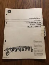 John Deere 3350 3450 Drawn Moldboard Plow PC1206 Parts Catalog Manual Book JD