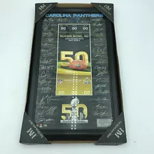 NFL Carolina Panthers Carolina Panthers Super Bowl 50 Signature Ticket Plaque