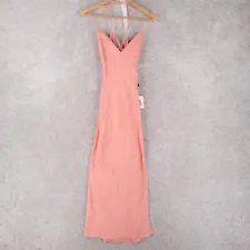 Forever 21 Dress Women Small Pink Tigerlily Midi Sleeveless Spaghetti Strap