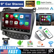 10.1" Android 13 Car GPS Stereo Radio For Honda Accord 2003 2004 2005 2006 2007