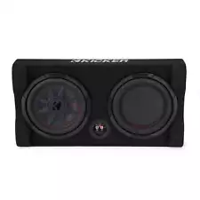 New ListingKicker 10" TRTP Subwoofer w/ Passive Radiator Enclosure, 2-Ohm - Used Acceptable