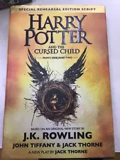 Harry Potter and The cursed child parts 1 & 2 Special rehearsal script hardback