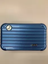 [Not for sale/RARE] RIMOWA EVA Air Amenity Pouch Metallic Blue Polycarbonate