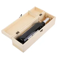 Single Bottle Red Wine Box Wooden Wine Packing Box Carries Gift AG HD