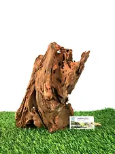 Malaysian Driftwood for Aquarium Fish Tank, Reptile Natural Pet Safe -M 14x7x7