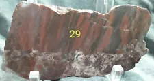 Banded Iron Formation/JASPERLITE Slab From Rockland Michigan For Cabbing.