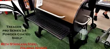 Traeger Pro Series 34 Pellet Grill Powder Coated Diamond Plate Folding Shelf