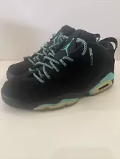 Jordan Retro 6 Low CUSTOM Black / Tiffany Blue Size 10.5